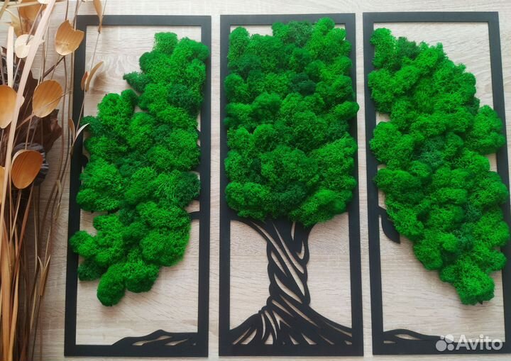 Весеннее панно/картина из мха