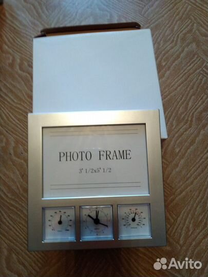 Фоторамка с часами
