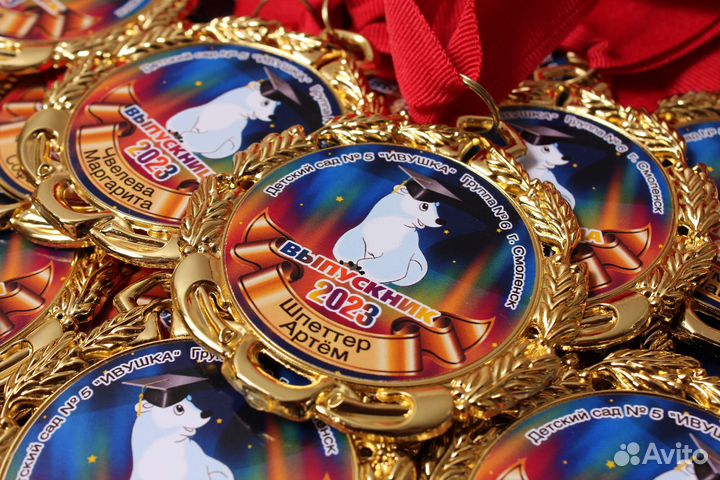 Значки медали в детские сады и школы