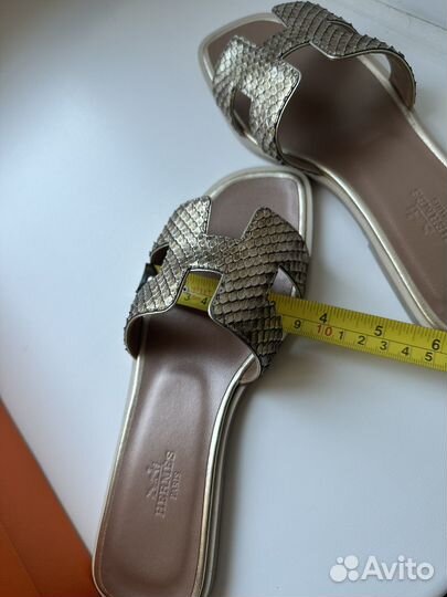 Шлепки hermes oran