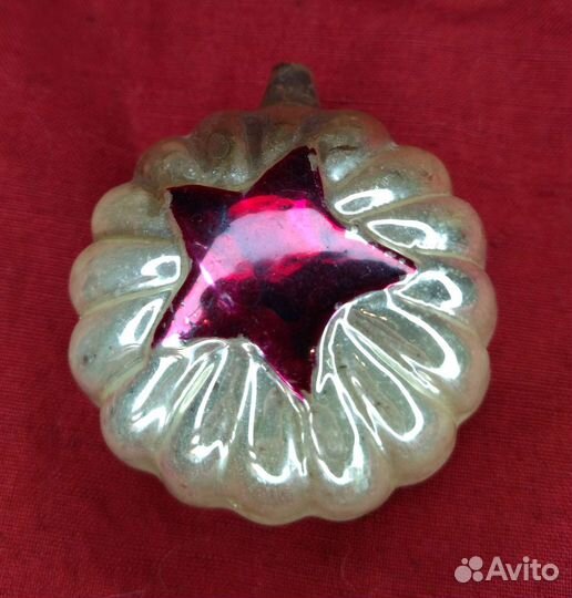 Ёлочная игрушка Звезда в лучах редкость