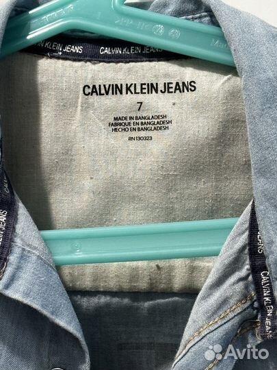 Детская Джинсовая рубашка Calvin Klein Jeans