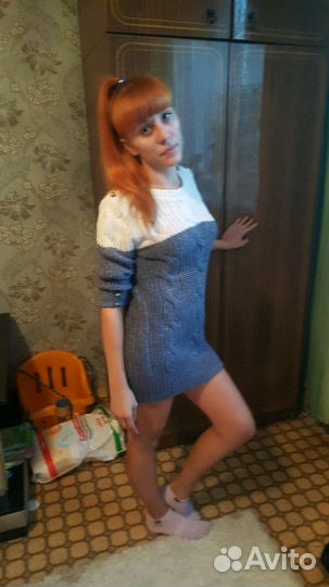 Вязаное платье
