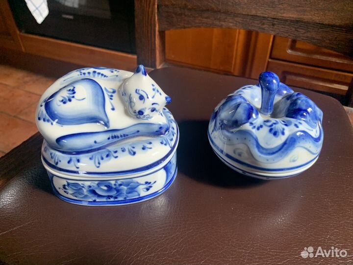 Конфетницы Вазы гжель