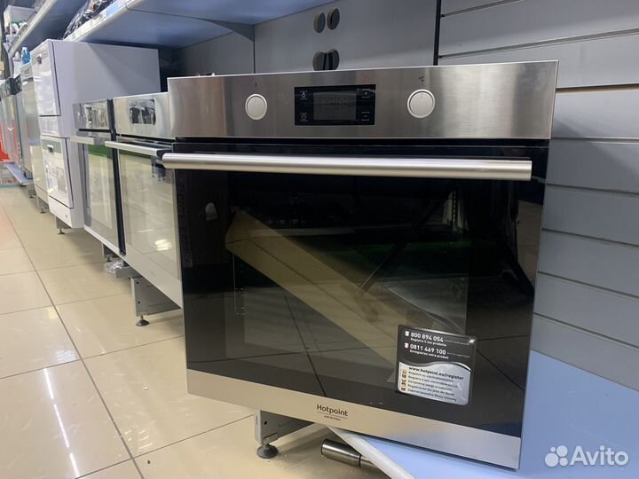 Электрический духовой шкаф серебристый