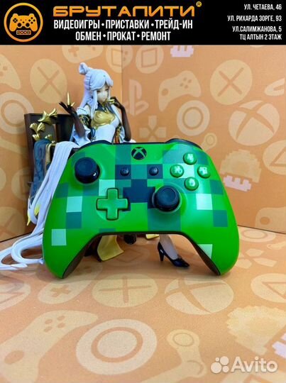 Геймпад xbox One Minecraft Creeper б/у