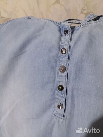 Комбинезон женский джинсовый летний