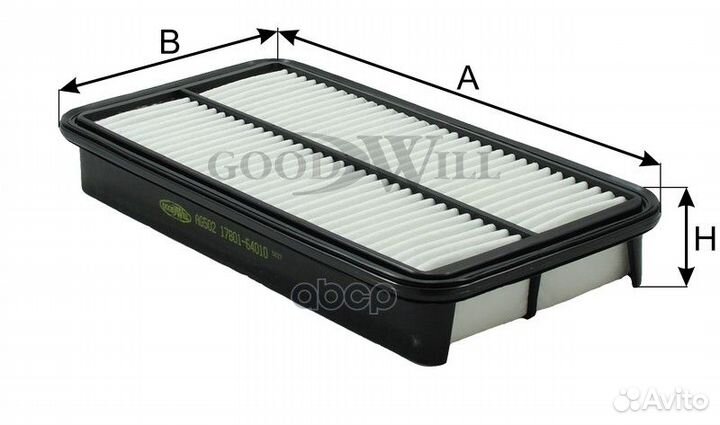 Фильтр воздушный toyota camry/RAV 4/carina AG 5