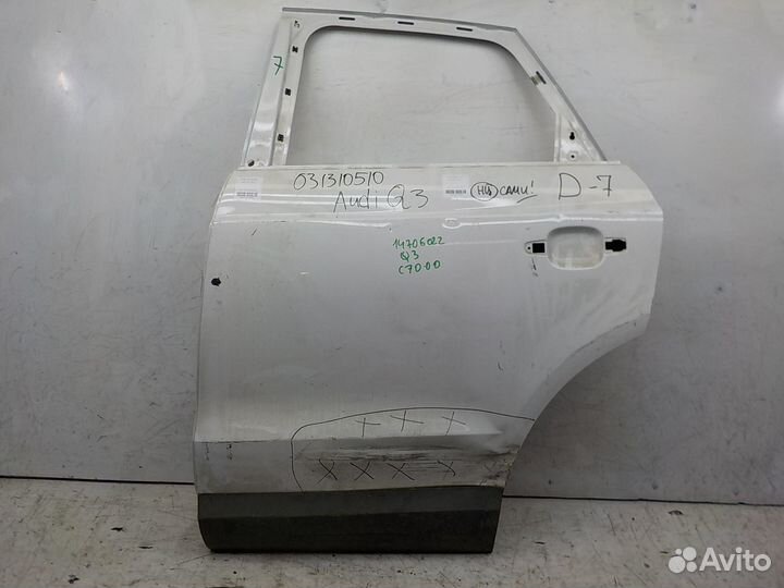 Дверь задняя левая Audi Q3 2011