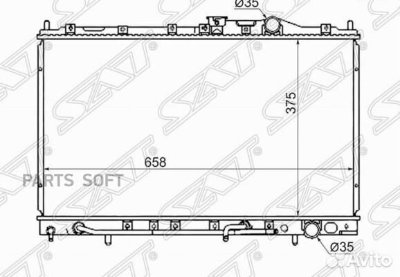 Радиатор охлаждения Митсубиси Кольт 91-95