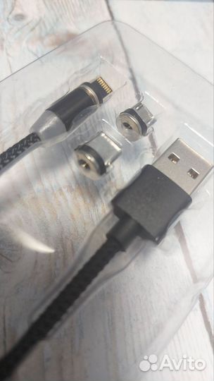 Кабель магнитный 360 3в1