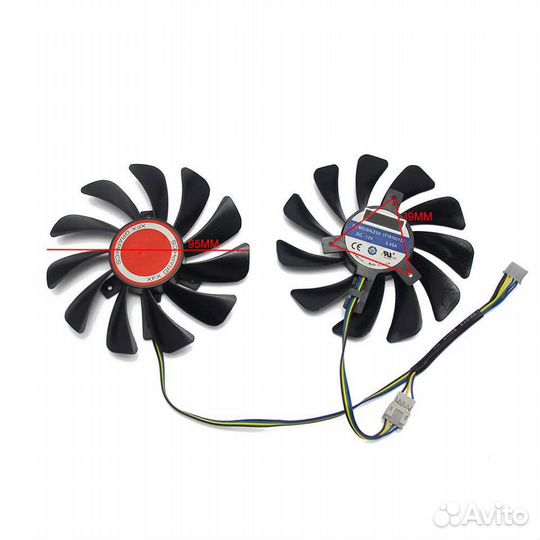 Вентилятор для видеокарт XFX cf1010u12s