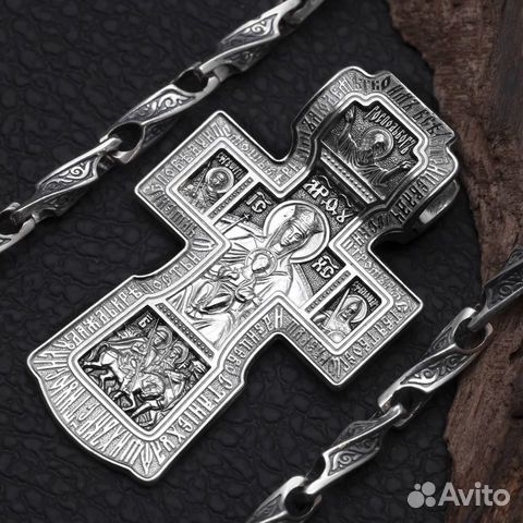 Крестик серебряный нательный православный