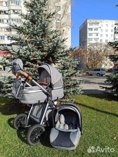 Новая коляска 3в1 Luxmom V9