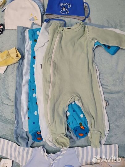 Детская одежда для мальчиков пакетом от 0 до 6 м