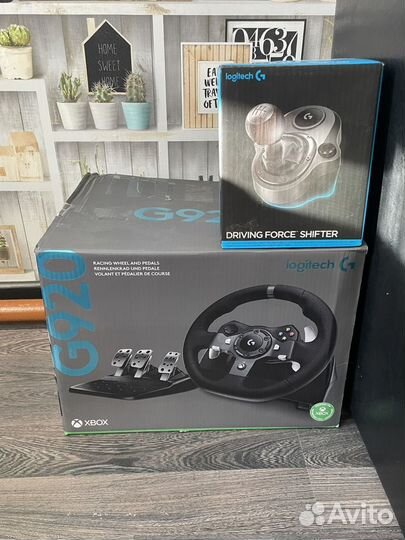 Игровой руль logitech g920 + кпп logitech