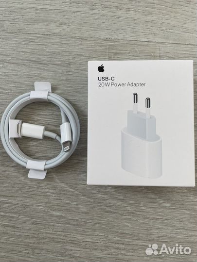 Адаптер Apple 20W + кабель USB-C to Lightning