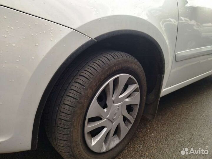 Защитные накладки на арки лада гранта