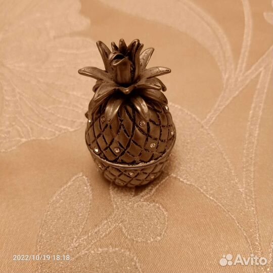 Шкатулка для украшений Ананас на магните