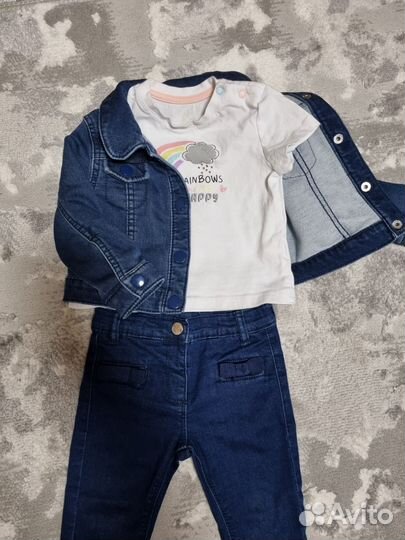 Фирменные вещи на девочку 74 80