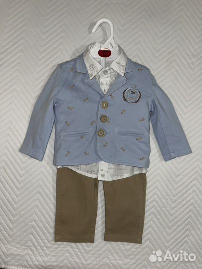 Костюм тройка в стиле кэжуал на мальчика р 68