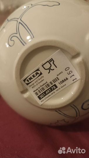 Чашка с блюдцем IKEA