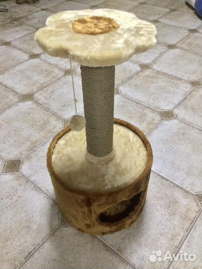 Домик круглый с когтеточкой