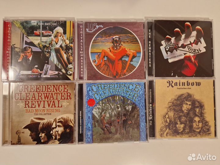 Cd фирменные Rainbow Judas Priest 10cc Creedence