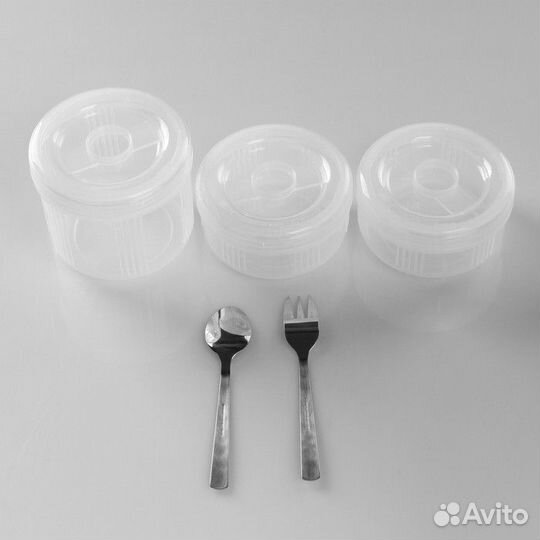 Термос для еды 'Арктика', с 3-мя контейнерами, 1.5