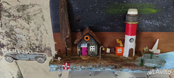 Ключница настенная из дерева