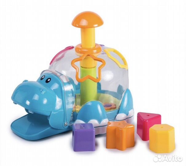 Игрушка бегемот, сортер