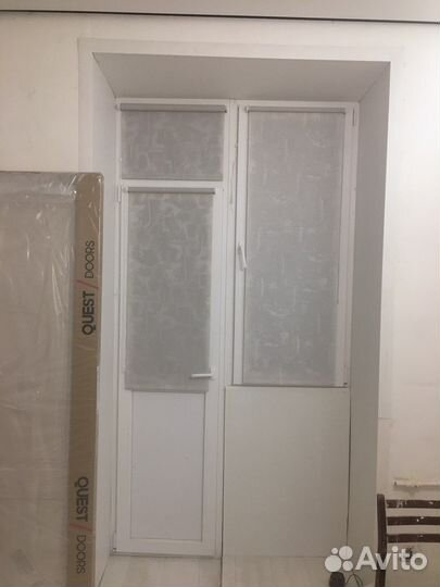 Оконный блок с балконной дверью