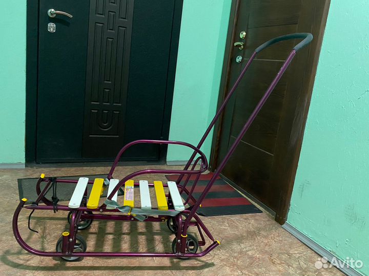 Детские санки с колесами