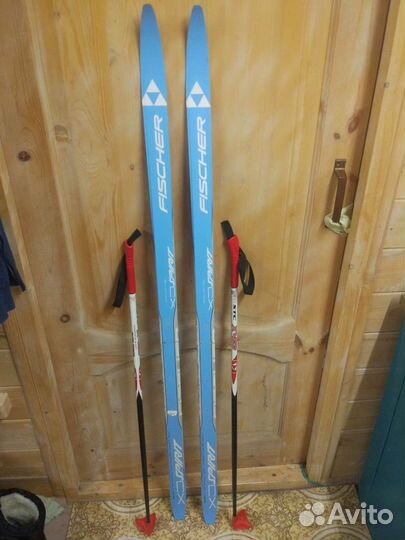 Беговые лыжи + палки