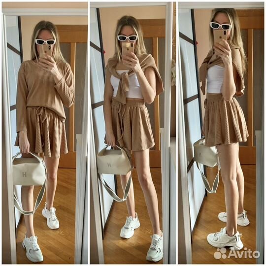 Летние костюмы с шортами, джинсы, жакет 42-44р