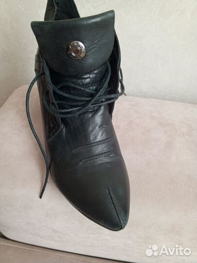 Казаки-полусапожки. Кожа натуральная