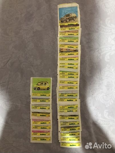 Вкладыши от жвачек