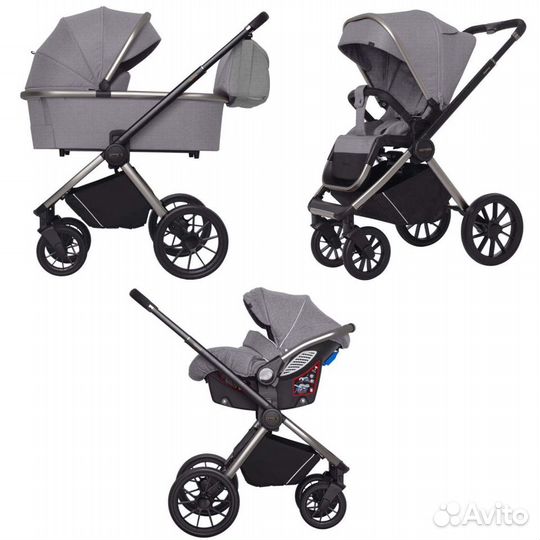 Модульная коляска 3в1 Carrello Optima Smoke Grey
