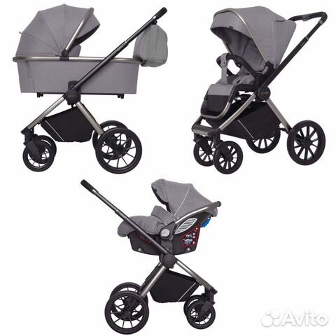 Модульная коляска 3в1 Carrello Optima Smoke Grey
