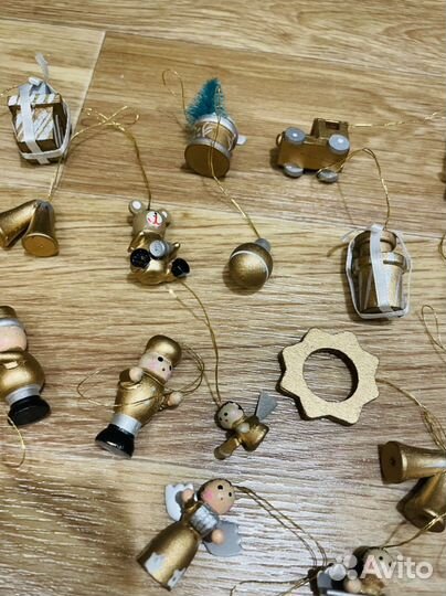 Елочные игрушки ручной работы. Дерево