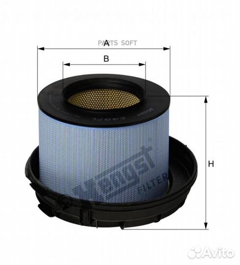 Hengst filter E497L Фильтр воздушный E497L (C 40 0