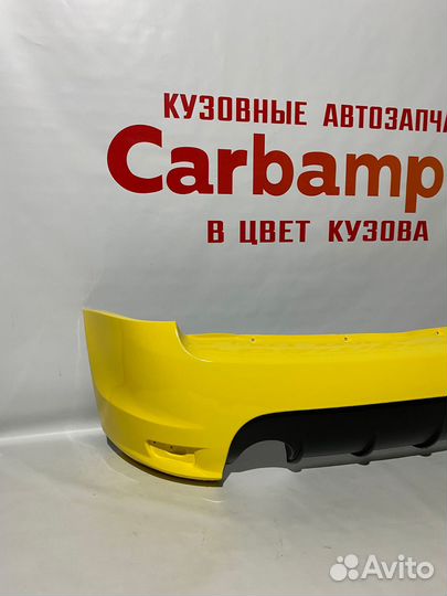 Задний бампер Калина Спорт цвет желтый 222