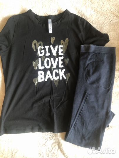 Комплект футболка и лосины для беременных