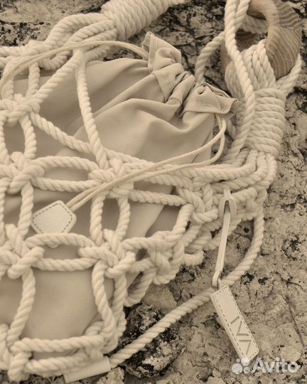 Сумка макраме кросс-боди ручной работы с Ясенем