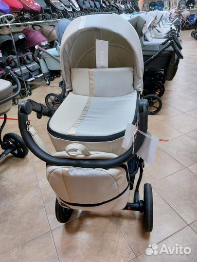 Коляска 2 в 1 AIR bexa (Св.беж.кожа+св.беж)