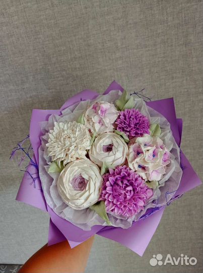 Съедобный букет из зефира на день рождения