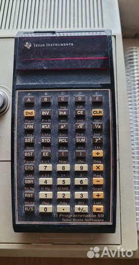 Калькулятор TI 59 с принтером PC-100A