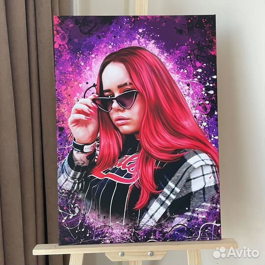 Портрет по фото, картина на холсте