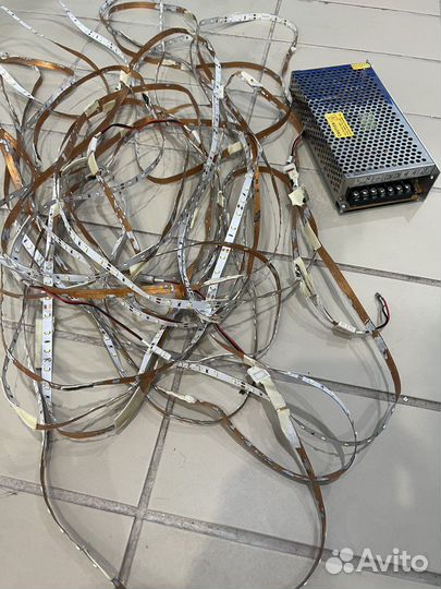 Лента светодиодная+блок питания б/у