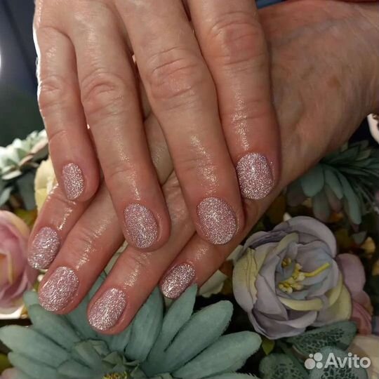 Наращивание ногтей, гель лак